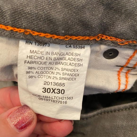 Lee gray straight leg jeans men’s size 30x30 - Picture 4 of 4